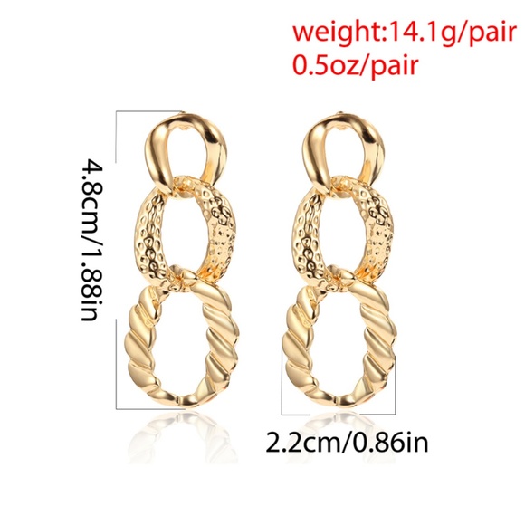 💕Last Pair Multi Knots Style Drop Earrings - Picture 5 of 7